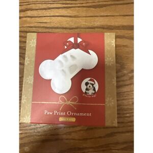 Paw Print Ornament Keepsake Make an Ornament Pet Gift Set (NEW)